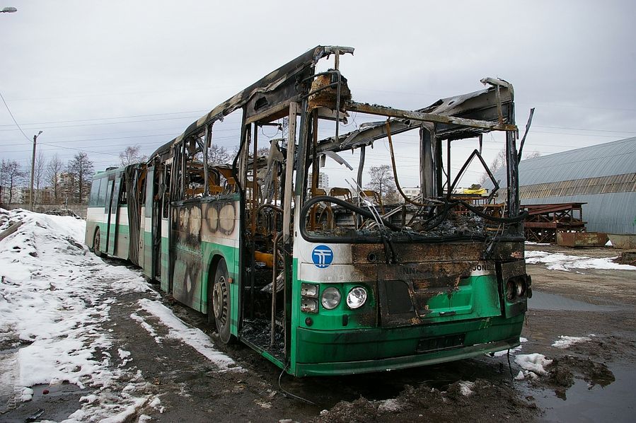 Tallinna Autobussikoondise põlenud Volvo
20.03.2009
