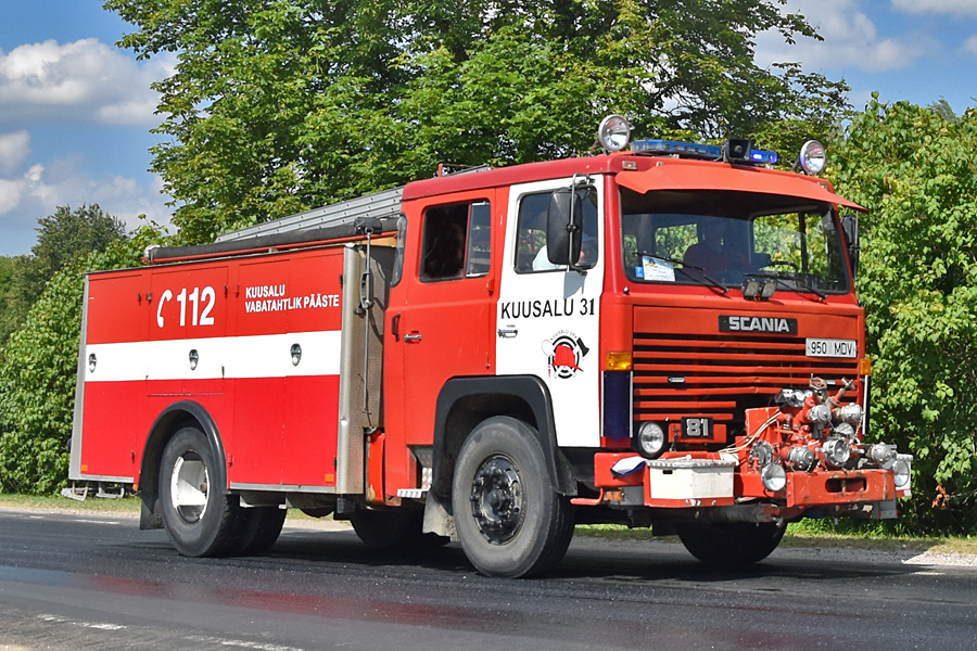 * endine Kuusalu 3-2 (950MDV)
Scania LB81S 38 (1976) ~3000L
27.07.2019
Järva-Jaani
(ex Kose > Kuusalu > Sõrandu VPK)
