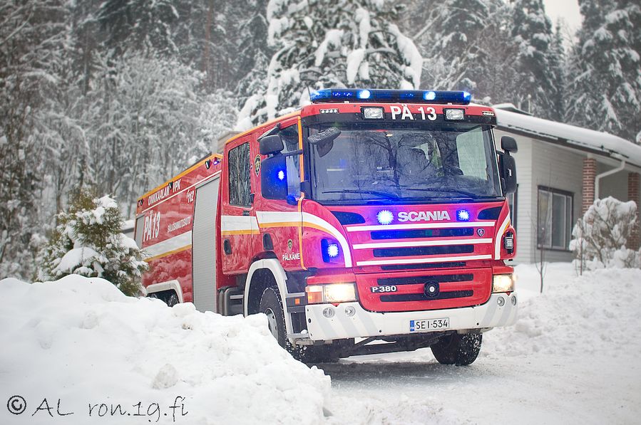 Soome, Pälkäne 13 (SEI-534)
Scania P380 (2009) 11 000l Keretegu: Paja Viher-Vehmas Ky. 
Tankauto, Onkkaala vabatahtlik tuletõrje brigaad. 
